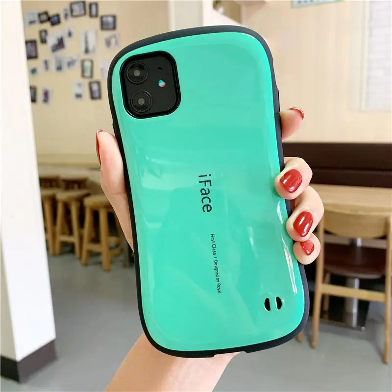 iFace Case For iPhone 17 Pro Max 17 Air 17Pro Classic Smooth Glossy Armor Shockproof Luxury Back Hard Plastic Silicone Cover