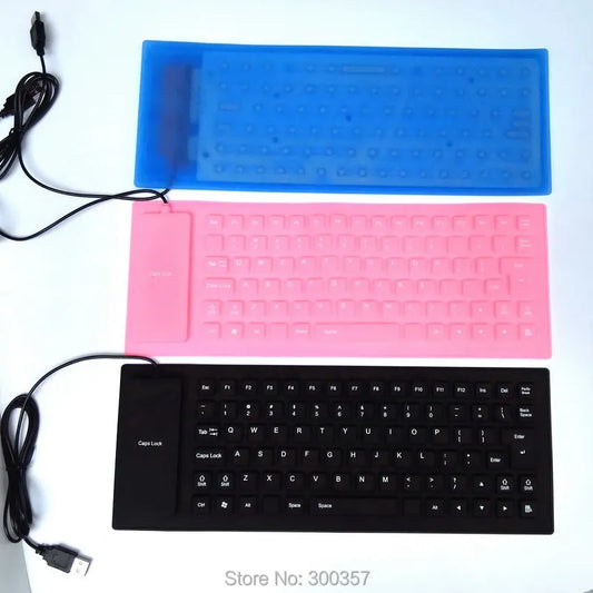 New Silicone Flexible 85 Keys Mini USB portable Waterproof Keyboard For PC/Laptop