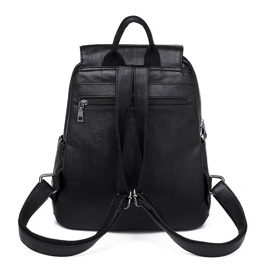 Women's Backpack Travel Large Backpack PU Leather Handbag Schoolbag For Girls Women's bag Female Shoulder Back mochila