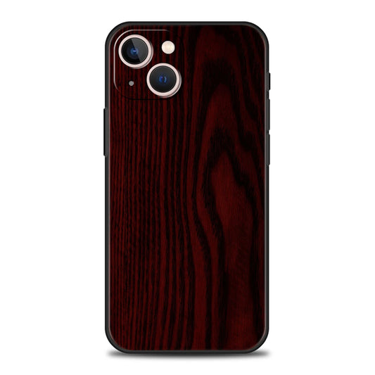 Carved Wood Phone Case Cover for iPhone 16 15 14 13 12 Pro Max XR XS X 11 7 8 Plus Shockproof Silicone Soft Shell Capas Coque