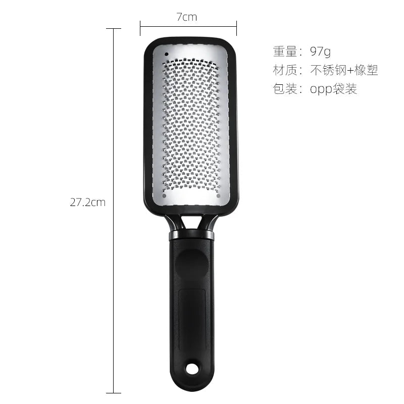 RHBJ 1Pcs Foot Scrubber File Rasp Spa Dead Skin Callus Remover Stainless Steel Grater Care Pedicure Tool Restore Feet Product