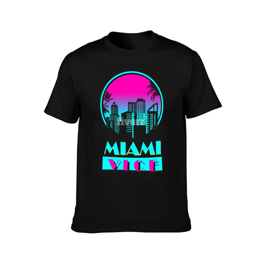 MIAMI VICE Beach T-Shirt aesthetic clothes plain sweat mens fashion