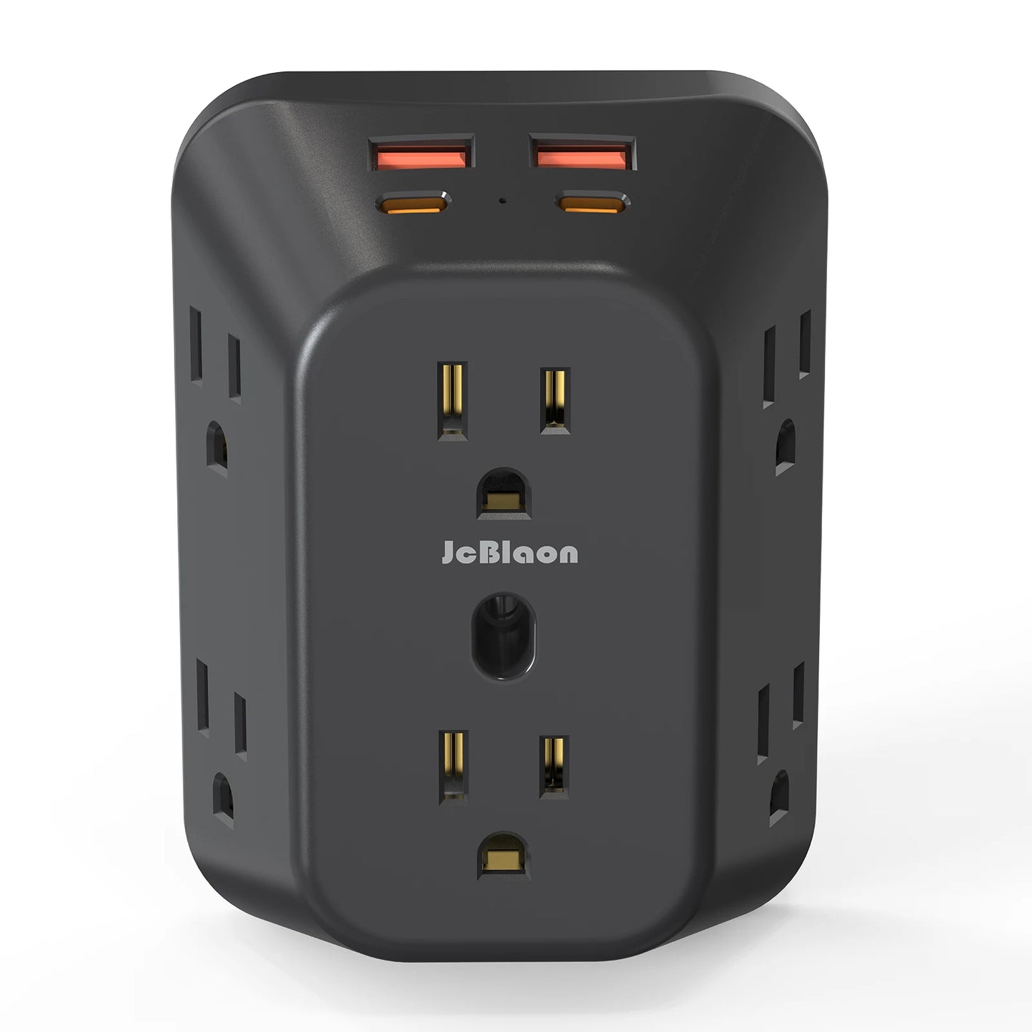 USB Wall Charger Surge Protector 6 Outlet Extender with 4 USB Charging Ports (2 USB C Outlet) , Wall Adapter Spaced for Home