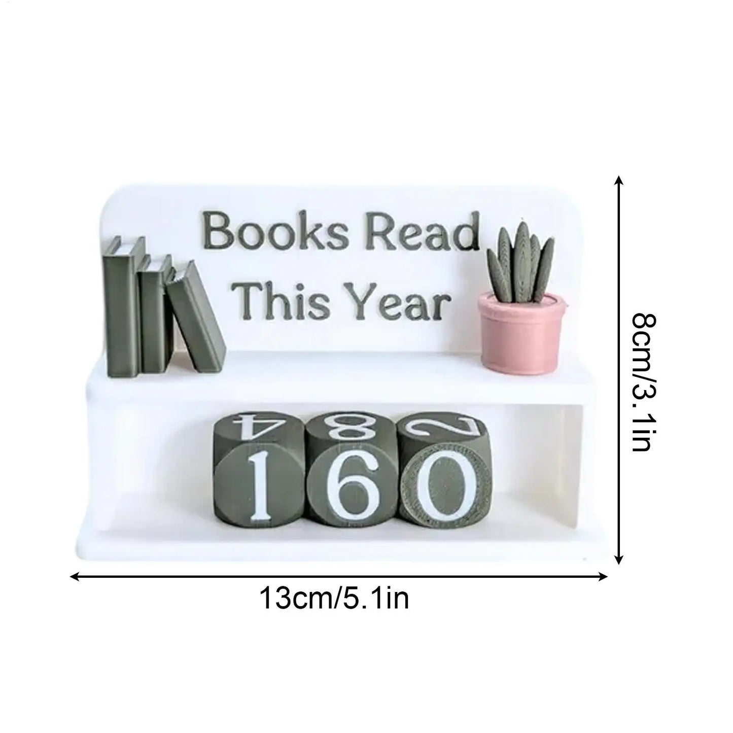 Book Reading Counter Modern Reading Tracking Sign For Classroom Library Bedside Table Student Teacher Reading Challenge Gift
