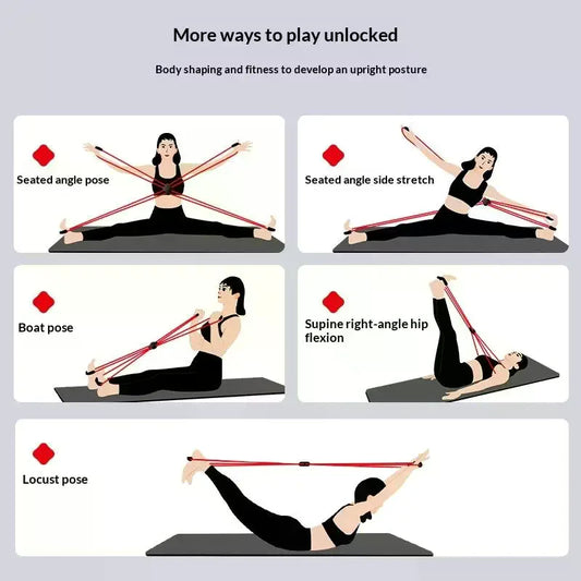 Eight-Shaped Resistance Bands Exercise Bands Strength Bands Resistance Band Set Exercise Bands Yoga Bands Weight Training Bands