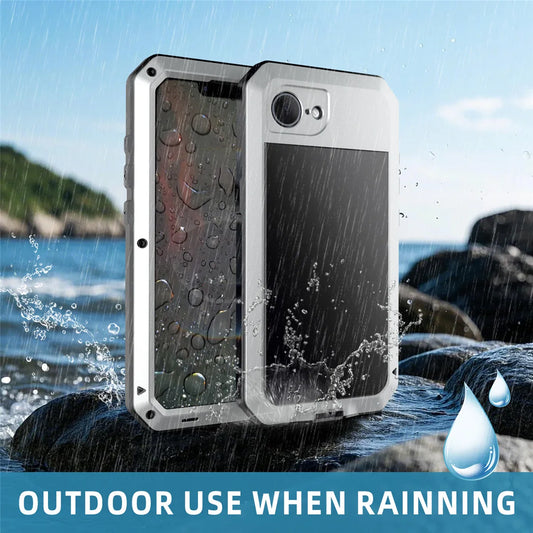 Tough Rugged Metal Shockproof Case for iPhone 17 16 15 14 13 12 11 Pro Max Plus XS XR X SE 2022 8 7 Heavy Duty Full Protective