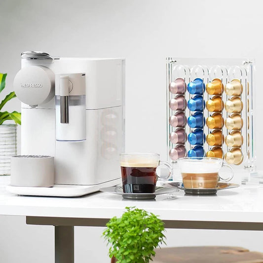 Acrylic With Magnet Coffee Capsule Holder Capsules Magnetic Wall Mounted Coffee Pod Rack Home Storage Bracket