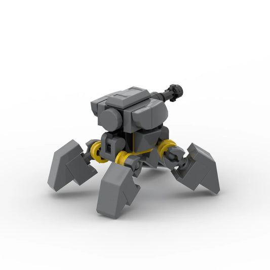 MOC WWII Military Quadruped Mech Robot Building Blocks Set - Educational STEM Toy for Boys Ages 8+