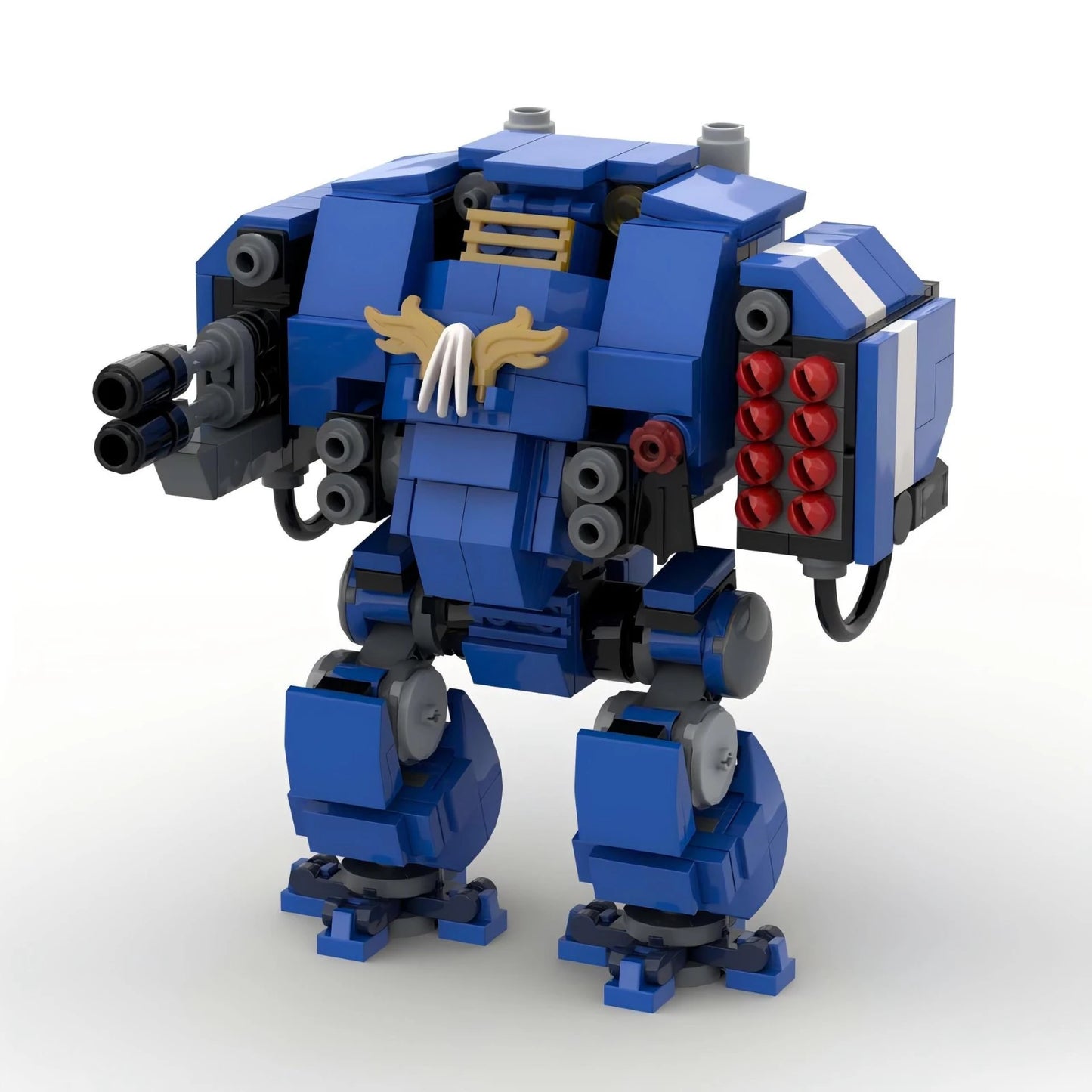 MOC Mecha Warrior Robot Building Block Set - 245pcs DIY Educational Toy for Adults & Kids, Small Granule Assembly Model