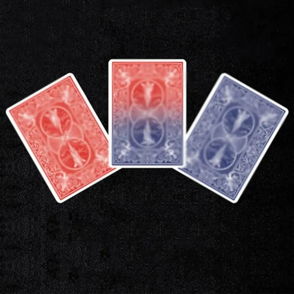 Blue Change Red Card Color Change Change Color Close Up Changing Color Card Fun Shin Lim Deck Magic Tricks Card