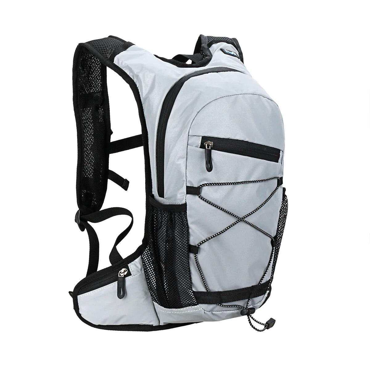 Reflective backpack, outdoor mountaineering bag, hydration bladder, hiking, high-capacity sports moto, trail running backpack