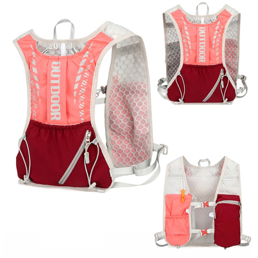 Hydration Running Vest Breathable Lightweight Running Vest Reflective Outdoors Hydration Pack for Hiking Trail Running