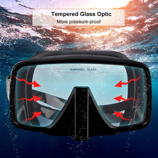 Diving Goggles Silicone Diving Mask Scuba Underwater Diving Mask Silicone Diving Goggle for Salvage/ Scuba Diving Diving Mask