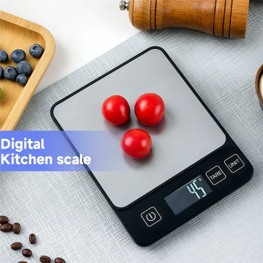 Food Scale 10 Kilograms Digital Kitchen Scale Grams and Ounces 1G Precise Scale Easy to Clean Stainless Steel