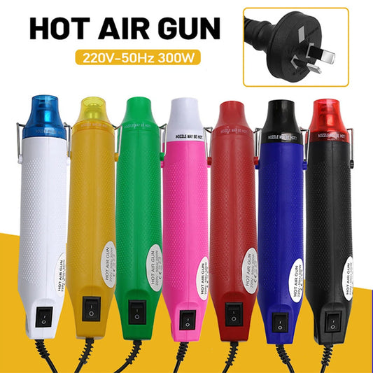 Electric Heat Gun Fast Heat 300W Hot Air Gun 1m Long Cable 220V Power Hot Dryer AU Plug for DIY Craft Embossing Shrink Wrapping