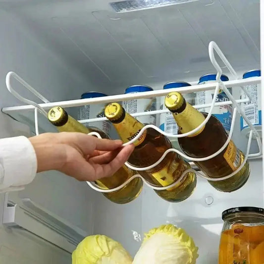 Kitchen Supplies Refrigerator Organizer Rack Inside Shelf Beer Wine Bottle Holder Rack Kitchen Storage Shelves Accessories Tools