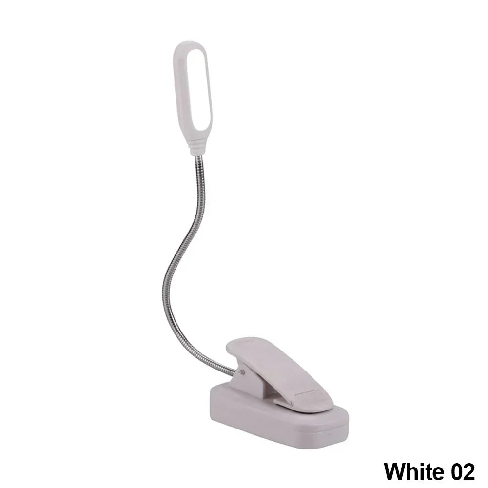 LED Book Light Reading Light White Daylight Portable Flexible Easy Clip Night Reading Lamp Bedroom Reading