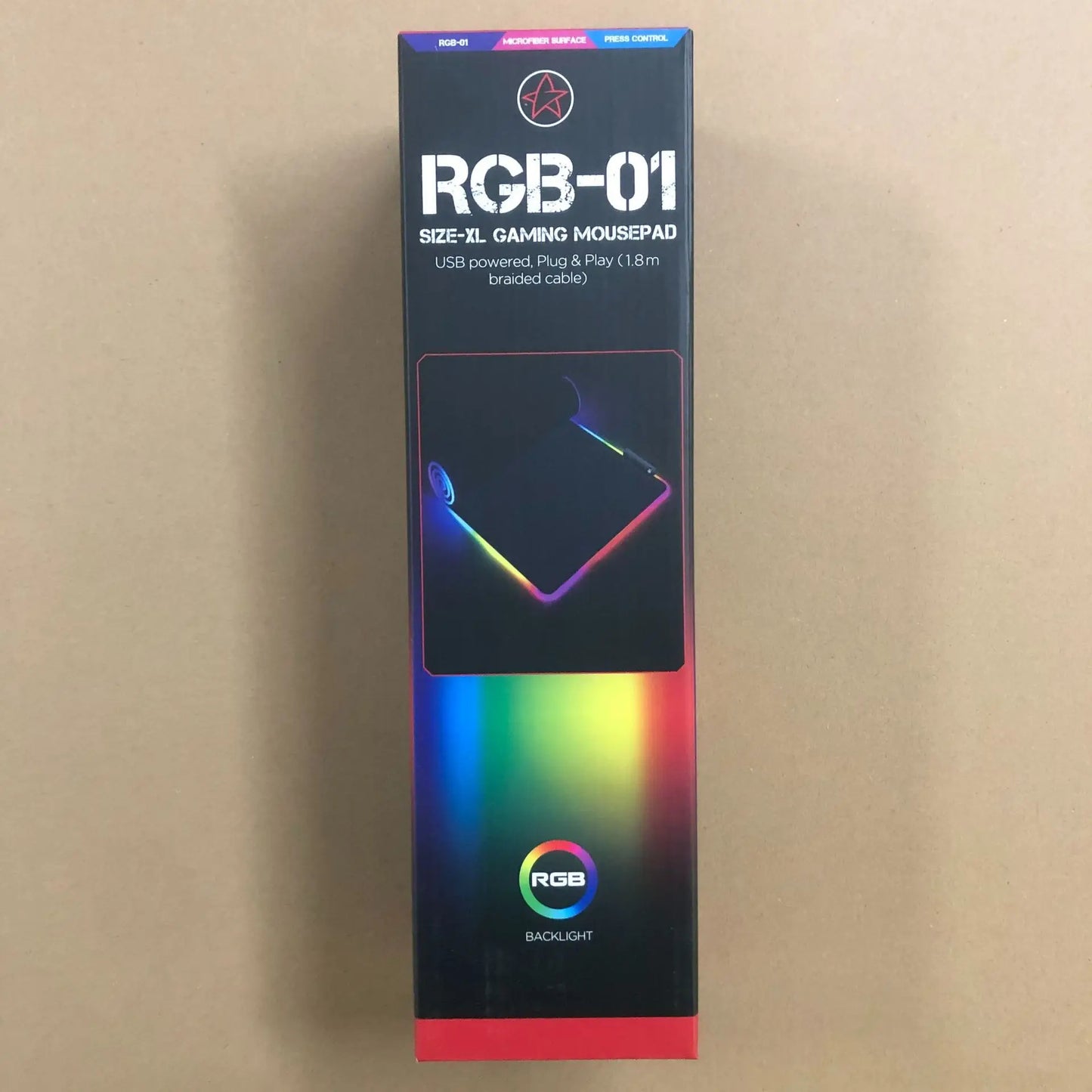 RGB Glow Gaming Desk Mat: Extra Large Thick LED Mouse Pad with Keyboard Space, Anti-Slip Base for PC Gamer