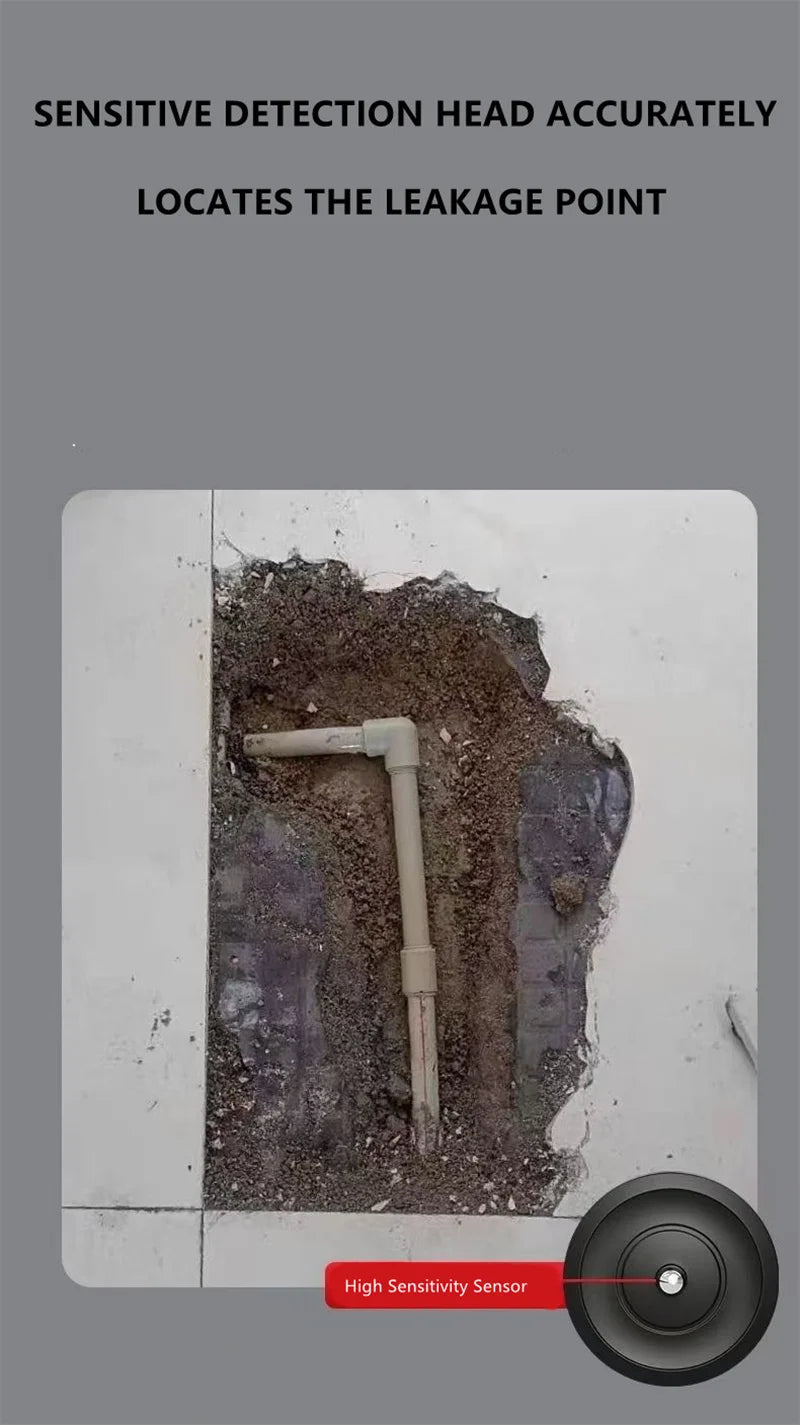Water Leak Detector Multi-functional Sound Detector For Pipe Water Leak Suitable for leak detection of various construction pipe
