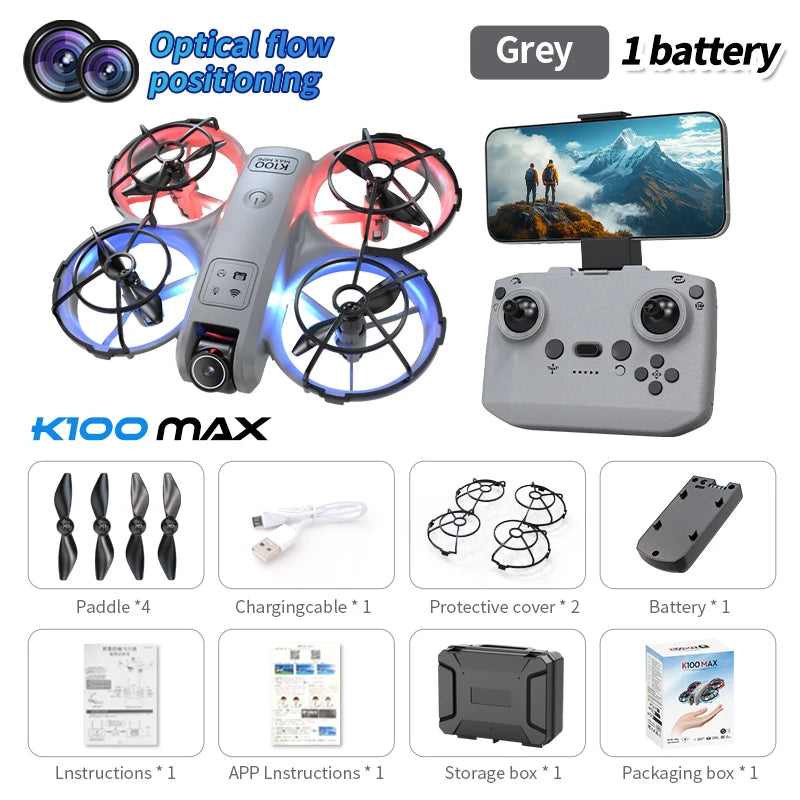 2026 New K100 MINI Drone 8K GPS Professional HD Aerial Photography Remote Control Aircraft HD Dual Camera Quadcopter child Gift