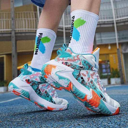Basketball Shoes Breathable Confortable Sports Shoes Training Athletic Basketball Sneakers Men Zapatos De Mujer Tendencia 2025