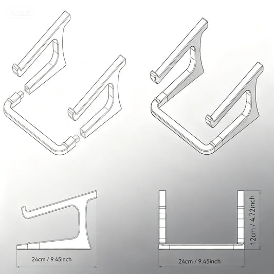 A Laptop Stand That Elevates for Better Cooling, Is Detachable, And Easy to Carry.