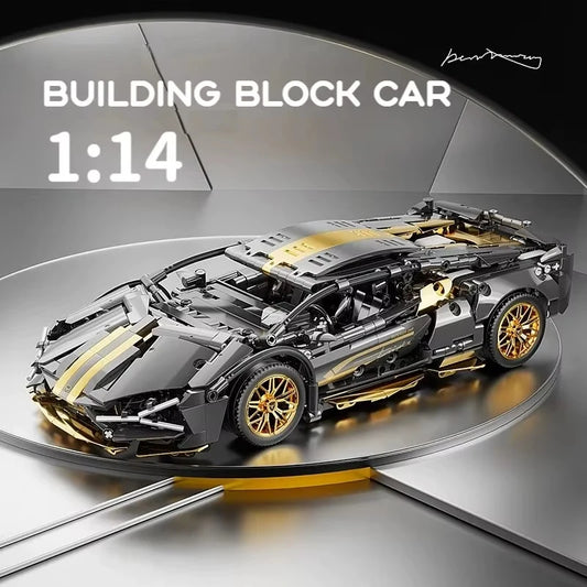 67129 Car MOC 1280pcs Building Blocks Sports Car Model Kit - 1:14 Scale Adult Collectible Construction Toy