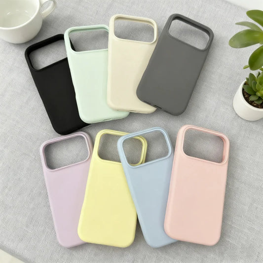 Liquid silicone case for iPhone 17 16 14 12 13 15 Pro Max cases for iPhone16 Pro 13 14 11 15 Pro 17 ProMax 16 Plus Soft Cover