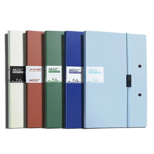 Foldable Folders A4 To A5 Folder A4 Folding Board Student Test Paper Storage Folder Organize Folder File Contract Folder