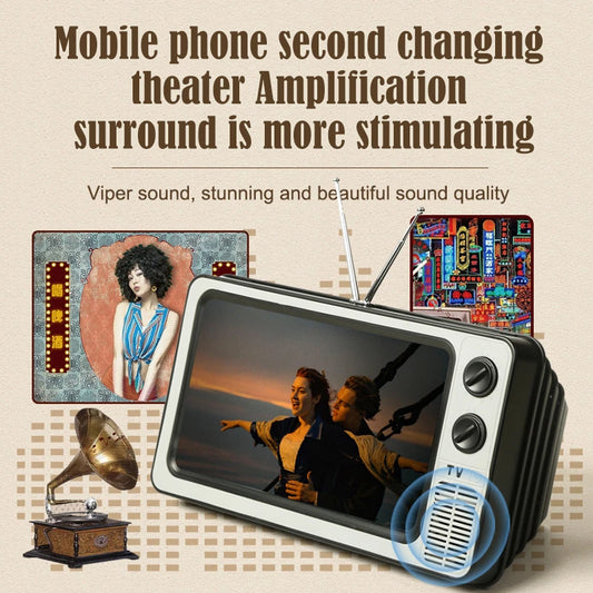 12 Inch Phone Screen Magnifier Enlarged Expand Stand Phone Holder HD Video Amplifier Eyes Protection Retro TV Box For Iphone