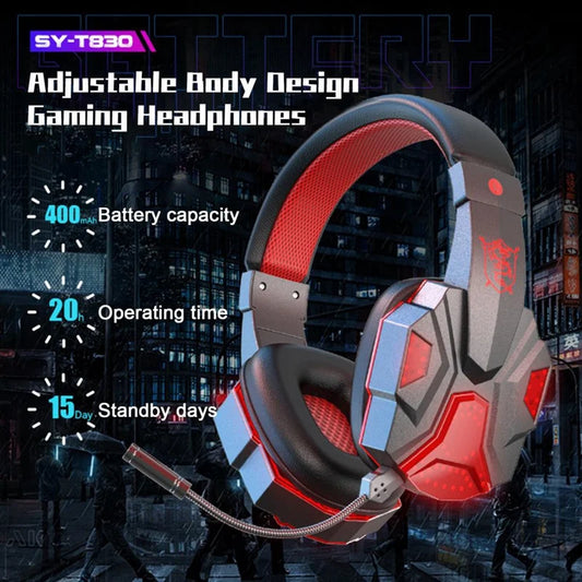 Wireless Headset Gaming Headset With Mic For PS4 PC Switch Gamer Black Blue 1 PCS
