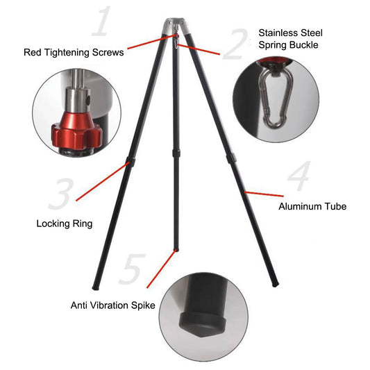 Astronomical Telescope Tripod 2 Sections Adjustable 3/8 Inch Interface 15KG Loading Astronomical Telescope Stand Tripod Tripod