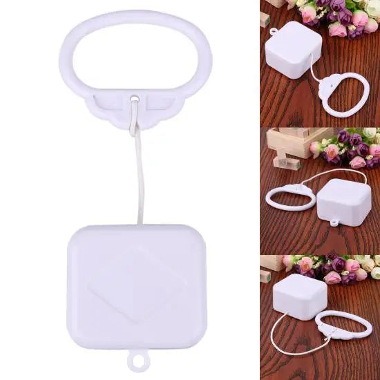 Waterproof Plastic Music Box with Classic Lullaby Melody Pull String Cord Music Box Mechanical Winding System for Kids Children
