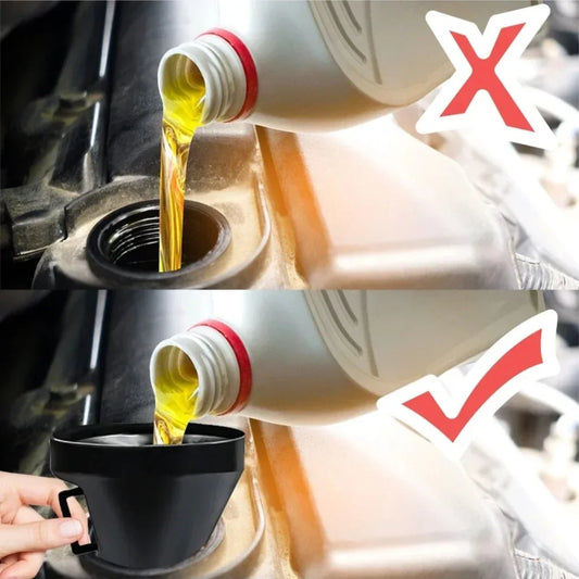 Multi functional car fuel funnel portable refueling funnel for cars and motorcycles, long nozzle, large diameter refueling parts