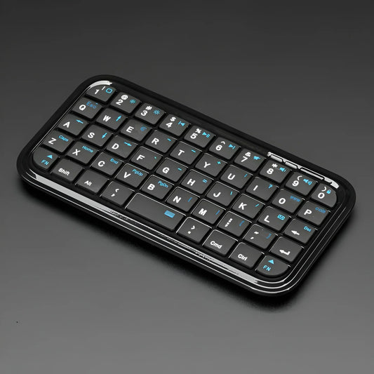 Mini Rechargeable Type-C Bluetooth 3.0 Keyboard Slim Wireless Pocket Keypad Portable 49 Keys Keyboard for Tablets Smartphones