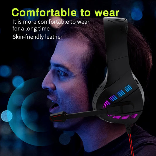 G4 Gaming Headset With Noise-cancelling Microphone Surround Sound 3.5mm Wired LED Gaming Headset For Gamers