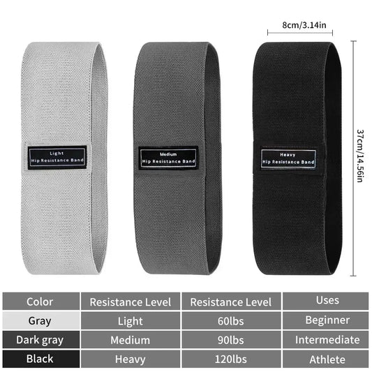 Resistance Bands, Fabric Workout Bands for Women & Men, Cloth Booty Resistance Loop Bands, Thick Squat Bands for Butt/Legs/Thigh