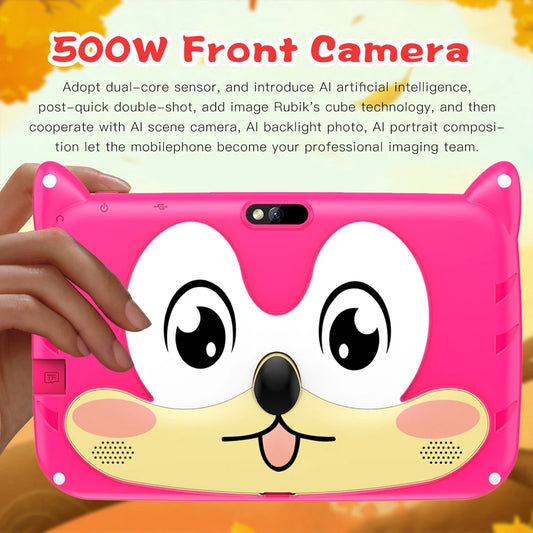 BDF Children's Gift Children's Learning and Education Partner 7-inch tablet 4GB RAM 64GB ROM Android 13.0 4000mAh Supports WIFI