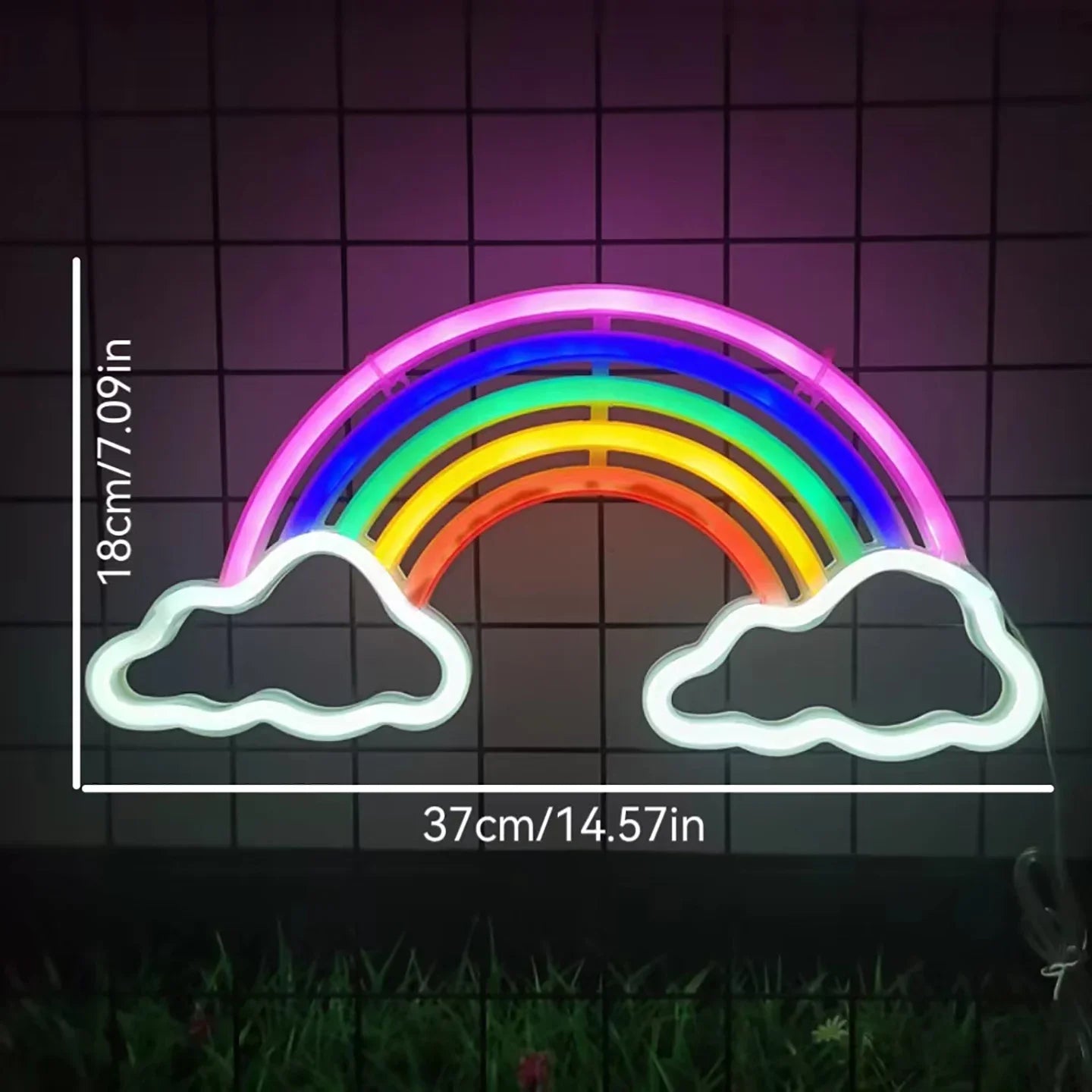 LED Night Light Neon Rainbow Cloud USB or Battery Love Pride Bedroom Living Room Wedding Party Decoration Birthday Gift lamp