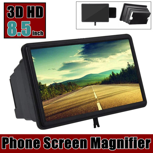 3D Mobile Phone Screen Magnifier Stereoscopic HD Amplifying Stand Movie Video Desktop Smartphone Amplifier Universal Amplifier