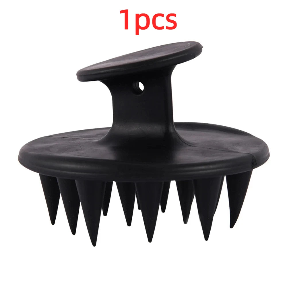 Silicone Scalp Hair Massage Brush Shampoo Massage Comb Bath Wash Hair Care Root Scalp Massager Shower Brush Salon Hair Tool