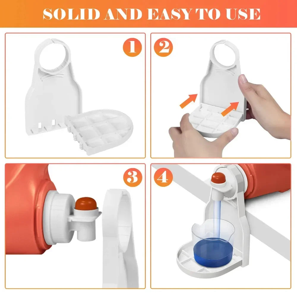 2PC Laundry Detergent Cup Holder,Detergent Drip Catcher Organizer To Keep Room Tidy,Soap Tray Dispenser Laundry Detergent Gadget