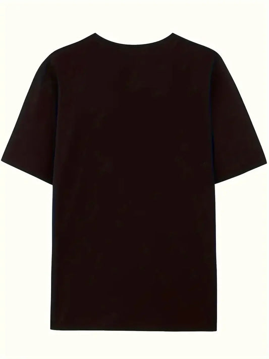 Women's "Basketball Mom" Graphic T-Shirt - Black short-sleeved crewneck casual top with heart and basketball designs