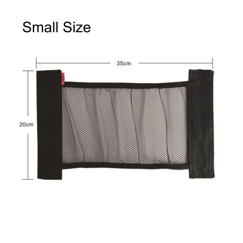 Auto Accessories Car Interior Organizer Car Trunk Elastic Mesh Fixed Straps Extinguisher Storage Net Bag Seat Back Fixing Bag