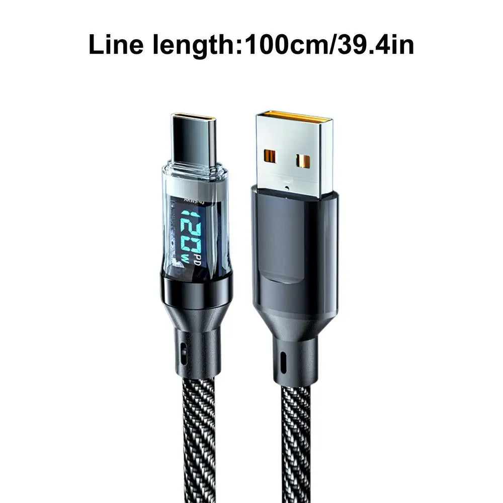 Fast Charging Cable Fast Charging Cable Data Cord Super Fast Charging USB C Cable High Speed Data Transfer Cord For Phones