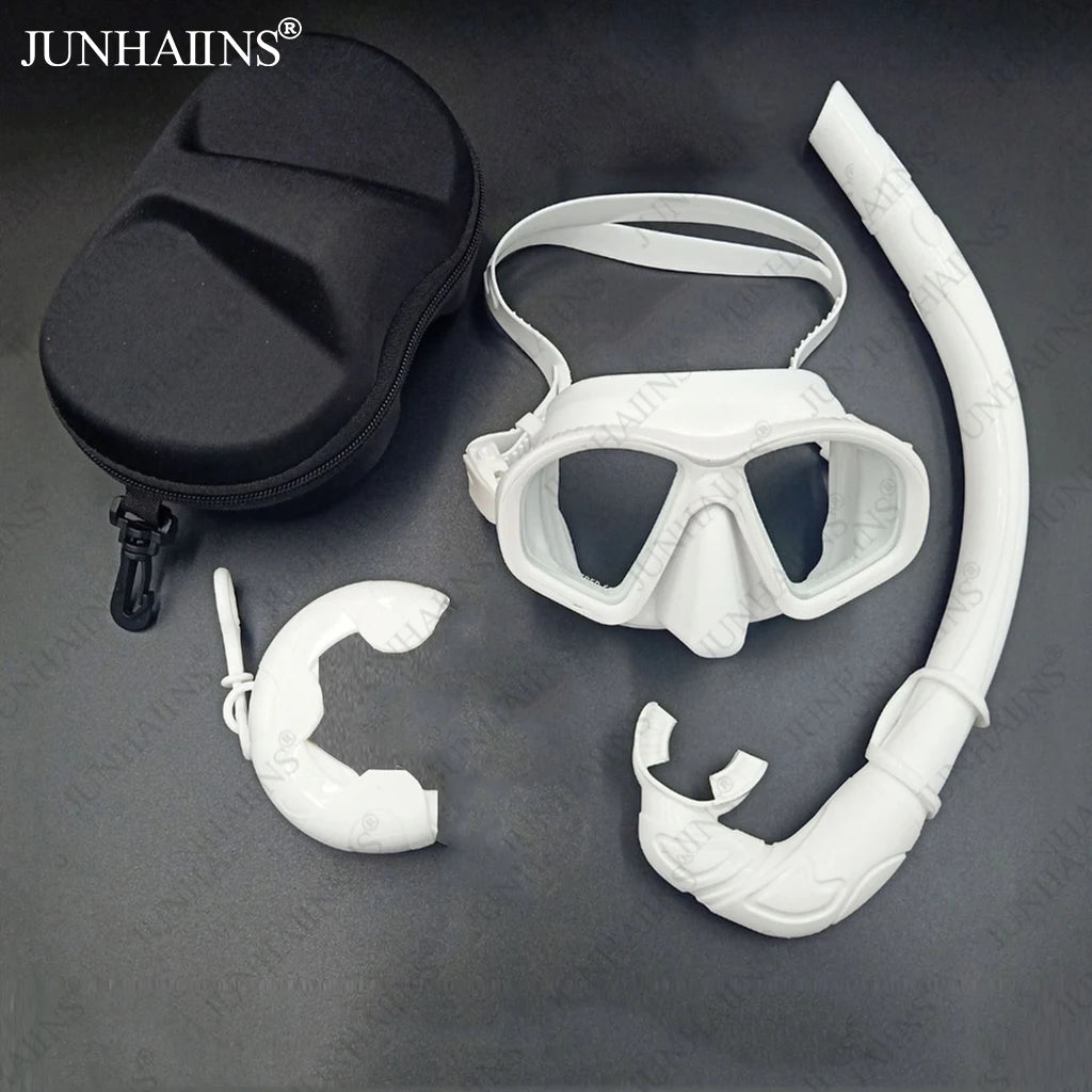 JUNHAIINS diving mask Low capacity multi-purpose diving mask Adult scuba diving mask Men's and women's diving goggles Diving