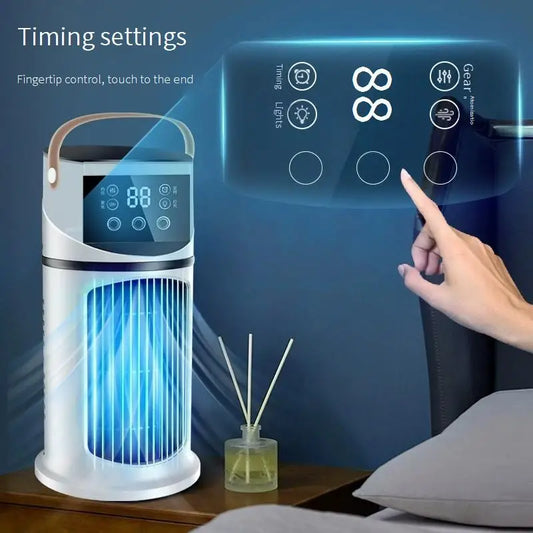 Spray Cooling Fan Air Cooler for Home Office with Strong WindusbMultifunctional Timed Cooling Fan