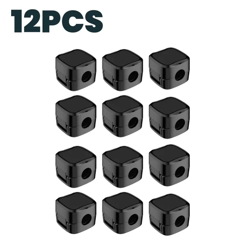 12Pcs-1PCS Magnetic Wire Organizer Self-adhesive Adjustable Cable Manager Bracket for Home Office Desktop Car Cable Organizer