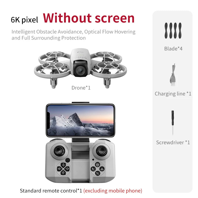 Professional HD V53 Drone 8k 6k 4k WIFI fpv Quadcopter Aircraft with Obstacle Avoidance for Aerial Photography Drone Camera Toys
