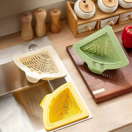 Magnetic Kitchen Sink Strainer Corner Drainer Kitchen Sink Drain Strainer Basket For Garbage Disposal Home Apartment Restaurant